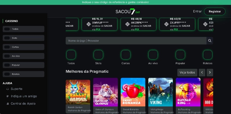 SCRIPT CASSINO SACOU7BET - DOWNLOADGRÁTIS